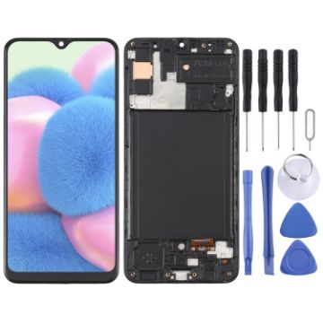 Samsung Galaxy A30S SM-A307 OLED LCD Screen Digitizer Assembly (Black) - 1