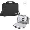 Picture of HAWEEL 13.0 inch-14.0 inch Briefcase Crossbody Laptop Bag For Macbook, Lenovo Thinkpad, ASUS, HP (Black)