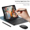 Picture of For Samsung Galaxy Z Fold5 GKK Gear Adjustment Bluetooth Keyboard Leather Case with Pen + Keyboard + Mouse + Case (Carbon Fibre)