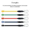 Picture of jx-003 11 in 1 100lbs TPE Five-point Buckle Household Pull Rope Resistance Band Fitness Equipment Set
