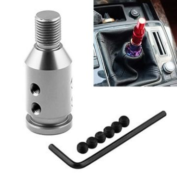 Picture of Car Threaded Shifter Gear Shift Knob Adapter 12 x 1.25 (Silver)