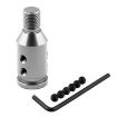 Picture of Car Threaded Shifter Gear Shift Knob Adapter 12 x 1.25 (Silver)