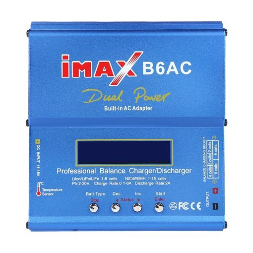 Picture of iMAX B6AC 2.6 inch LCD RC Lipo Battery Balance Charger (100-240V / EU Plug) (Blue)