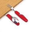 Picture of Outdoor Tableware Stainless Steel Spoon / Fork / Knife / Bottle Opener 4 in 1 Multifunctional Folding Cutlery Set