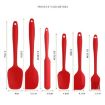 Picture of 6 in 1 Food Grade Silicone Spatula Cake Spatula Oil Brush Mixing Knife Baking Cooking Utensils Set (Orange)