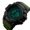 Picture of SKMEI 1358 Multifunctional Men Outdoor Sports 30m Waterproof Digital Watch with Compass / Barometer / Altimeter/ Pedometer Function (Army Green)