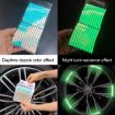Picture of 10 Sets Car Rainbow Wheel Hub Reflective Stickers Tire Luminous Warning Decoration, Color: Rainbow