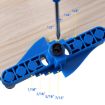 Picture of DIY Woodworking Hole Locator Self-Centering Marker, Model: Blue Drill Bit+60 Wood Tips+Top