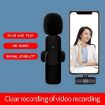Picture of K9 2 in 1 Wireless Clip-on Auto Noise Cancelling Live Mini Microphone, Port: Type-C