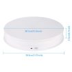 PULUZ 30cm USB Electric Rotating Turntable Display Stand White - 2