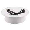 Picture of 20cm 360 Degree Electric Rotating Turntable Display Stand Photography Video Shooting Props Turntable, Load 1.5kg, Powered by Battery & USB (White)