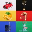 PULUZ 23cm Ring LED Panel Portable Light Photo Studio Tent Kit with 6 Backdrops - 4