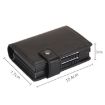 Picture of Dual Card Aluminum Alloy Card Box RFID Anti-Theft Wallet (Mad Horse Black)
