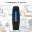 Picture of SK001 Professional Rechargeable U-Disk Portable USB Digital Audio Voice Recorder Pen Support TF Card Up to 32GB Dictaphone Flash Drive (Black)