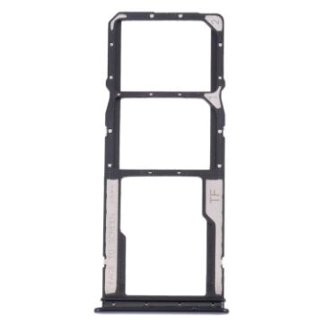 SIM Card Tray + Micro SD Tray for Xiaomi Redmi Note 10 4G/Note 10S - Black - 1