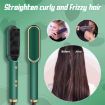 Picture of 2 In 1 Hair Straightener Brush And Curler Negative Ion Hair Straightener Styling Comb (Black)