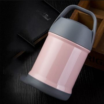 Picture of Stainless Steel Vacuum Stew Pot Portable Student Heat Preservation Lunch Box, Capacity: 560ml (Pink)