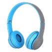 P47 Foldable Wireless Bluetooth Headphone Blue - 2