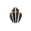 Picture of Car Carbon Fiber German Flag Pattern Anti-collision Sticker for Audi TT, Left and Right Drive Universal