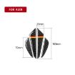 Picture of Car Carbon Fiber German Flag Pattern Anti-collision Sticker for Audi TT, Left and Right Drive Universal