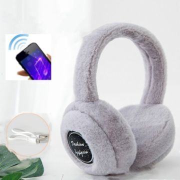Picture of Bluetooth Earmuffs Winter Plush Windproof Men And Women Ear Cover (Gray)