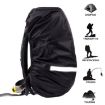 Picture of Reflective Light Waterproof Dustproof Backpack Rain Cover Portable Ultralight Shoulder Bag Protect Cover, Size:L (Black)