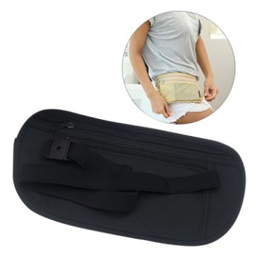 Picture of 5 PCS Multifunctional Outdoor Waist Belt Bag Travel Anti-theft Invisible Phone (Black)