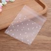 Picture of 100 PCS Plastic Cellophane Bags Polka Dot Candy Cookie Gift Bag, DIY Self Adhesive Pouch, Size: 8x10cm (Transparent)