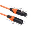 Picture of XRL Male to Female Microphone Mixer Audio Cable, Length: 1m (Orange)