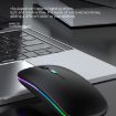 RGB Backlit Silent Bluetooth Wireless Mouse - Rose Gold - 6