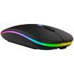 Picture of 3 Keys RGB Backlit Silent Bluetooth Wireless Dual Mode Mouse (Black)