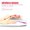 3 Keys RGB Backlit Silent Bluetooth Wireless Mouse - Black - 3