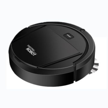 Picture of Household Automatic Smart Charging Sweeping Robot, Specification: 3 in 1（Black）