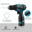 Picture of HILDA Electric Drill Cordless Screwdriver Lithium Battery Mini Drill Cordless Screwdriver Power Tools, EU Plug, Model:16.8V with Plastic Box