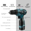 Picture of HILDA Electric Drill Cordless Screwdriver Lithium Battery Mini Drill Cordless Screwdriver Power Tools, EU Plug, Model:16.8V with Plastic Box
