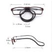 Picture of Anti Blue-ray Adjustable Neckband Magnetic Connecting Presbyopic Glasses, +4.00D (Red)