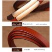 Picture of Women Flat Super Long Alloy Buckle Genuine Leather Fine Belt, Size: 1000 x 12mm (camel)