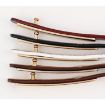 Picture of Women Flat Super Long Alloy Buckle Genuine Leather Fine Belt, Size: 1000 x 12mm (black)
