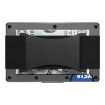 Picture of Credit Card Holder Wallets RFID Blocking Slim Metal Card Clip, Color: Black Forging Carbon