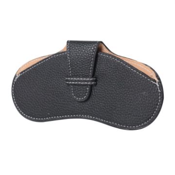 Picture of PU Leather Portable Glasses Bag Glasses Case Compression Sunglasses Storage Bag (Black)