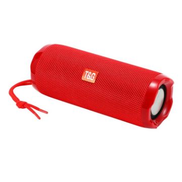 Picture of T&G TG191 10W Waterproof Bluetooth Speaker Stereo Double Diaphragm Subwoofer Portable Audio FM Radio (Red)