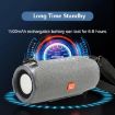 Picture of T&G TG324 High Power Waterproof Portable Bluetooth Speaker Support FM / TF Card (Blue)