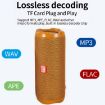 Picture of T&G TG191 10W Waterproof Bluetooth Speaker Stereo Double Diaphragm Subwoofer Portable Audio FM Radio (Gold)