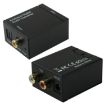 Digital Optical Coaxial Toslink to Analog RCA Audio Converter - Black - 1