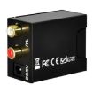 Digital Optical Coaxial Toslink to Analog RCA Audio Converter - Black - 2