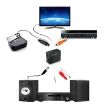 Digital Optical Coaxial Toslink to Analog RCA Audio Converter - Black - 4