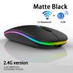 Picture of 10 Inch RGB Colorful Backlit Bluetooth Keyboard And Mouse Set For Mobile Phone / Tablet (Black)