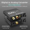 Digital to Analog Audio Converter Stereo Extractor DAC Amplifier - 192Khz 24Bit - 4
