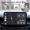 Picture of THT-020-2 USB + USB-C / Type-C Wired to Wireless Carplay Adapter for iPhone (Black)