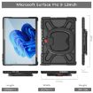 Black Shockproof Tablet Case for MicroSoft Surface Pro 9 with Rotatable Kickstand - 2